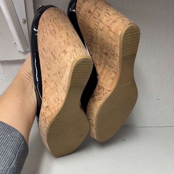 Stuart Weitzman Black Patent Wedges - Picture 4 of 4